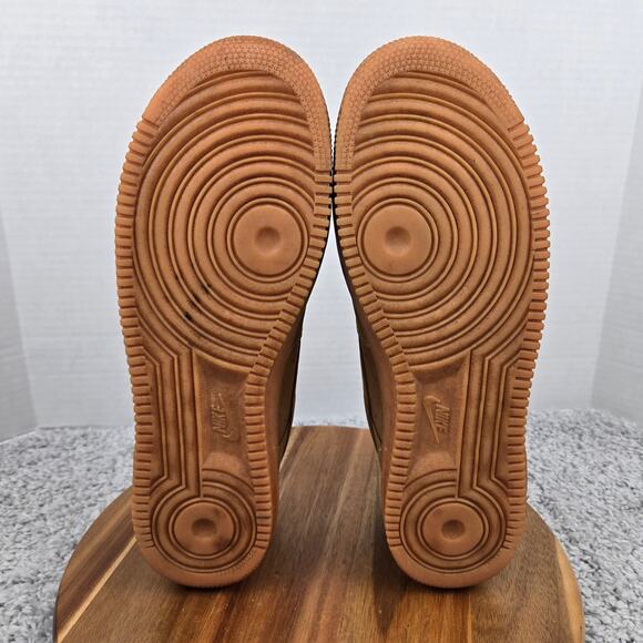 Nike Mens 13 Air Force 1 '07 Low Flax Wheat Casual Daily Sneaker CJ9179-200 - Picture 8 of 12